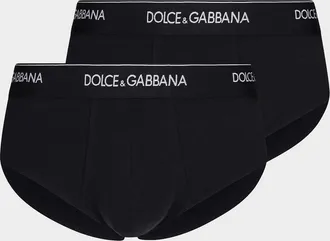Dolce & Gabbana Men & apos;s Two-Pack Jersey Stretch Logo Briefs