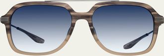 Barton Perreira D. Ellis Zyl & Titanium Aviator Sunglasses