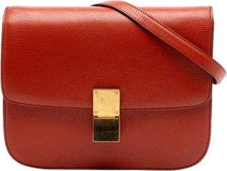 Celine Pre-owned Vintage Crossbody Tas - Dames - Vintage Schoudertas - Rood - ONE Size - Leer - Vintage