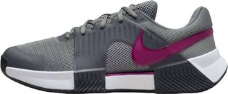 Nike Mens Zoom Gp Challenge 1 Tennis Shoes In Smoke Grey/dark Smoke Grey/photon Dust/sangria