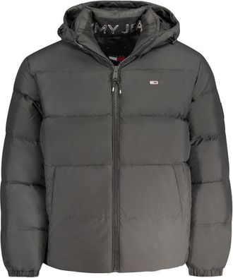 Tommy Hilfiger Black Polyester Mens Mens Jacket