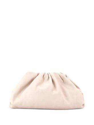Bottega Veneta The Pouch Leather Teen clutch bag - Bianco