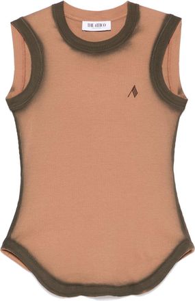 The Attico Reese tank top - women - Cotton - 42 - Brown