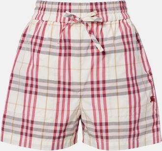 Burberry EKD Burberry Check cotton shorts