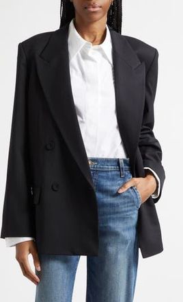 TWP Harper Double Breasted Tuxedo Jacket in Black at Nordstrom Rack, Size Medium