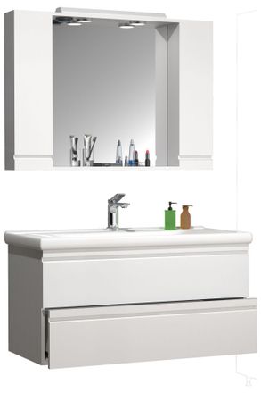 ebuy24 3 Unids. Lavabo Silora Xl 125x100x46 - Vcm