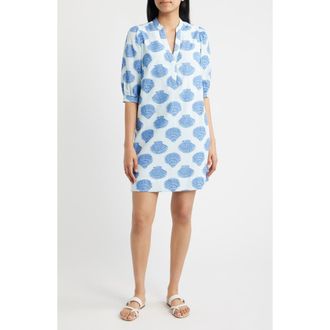 Lilly Pulitzer Mialeigh Print Shift Dress in Day Dream Blue Seashell at Nordstrom, Size 00