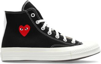 Comme Des Gar&ccedil;ons Chuck 70 Hi Sneakers Zwart/Rood/Egret - Heren - Sneakers - Zwart - 42 EU - Schoenen