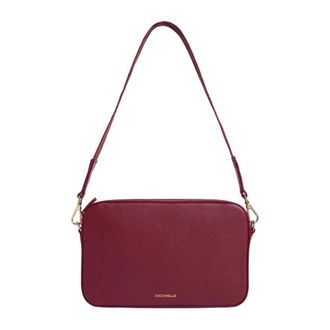 Coccinelle Tebe Small - Dames - Schoudertassen - Bruin - ONE Size - Leer - Tassen