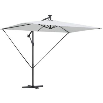 vidaXL Parasol De Cantilever Tipo Pl&aacute;tano Arena 294 X 200 X 254 Cm Vidaxl