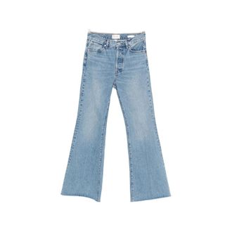 Frame Denim The Lax Raw-edge Wide-leg Jeans