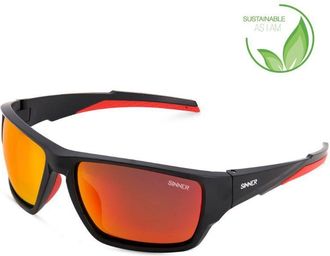 Sinner Jacara Asian Fit Polarized SISU-930-10-P58 Mens Sunglasses Black Size 62