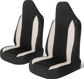 OEM Fundas Para Asientos Delanteros De Coche, 2 Piezas, Protectores Universales Para Asientos De Coche, Camionetas Y Suv, Color Beige