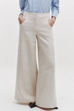 TWP Demie High Rise Pant In Natural