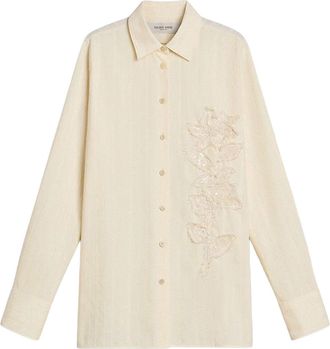 Golden Goose Cotton Shirt With Sequins-Donna