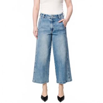 Dear John Denim Audrey Wide Leg Jeans In Surfwind