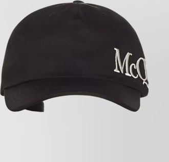 Alexander McQueen cotton logo-embroidered baseball cap