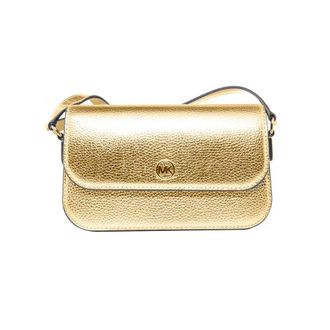 Michael Kors Gold Leather Crossbody Womens Bag