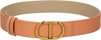 Twin-Set Cintura reversibile in pelle - Toni neutri