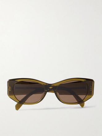 Celine Occhiali Da Sole In Acetato Con Montatura Cat-eye - Verde