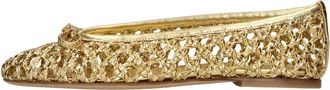 Casadei Ballet Flat - Dames - Ballerinas - Geel - 38 EU - Leer - Schoenen