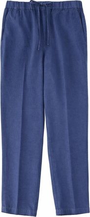 120% Lino Linen Relaxed Fit Straight Pants