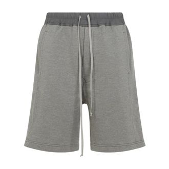 Rick Owens Casual Shorts, male, Gray, Size: S Wide Pusher Shorts