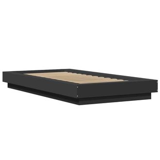 Berkfield Home Modern Bed Frame without Mattress Black 100x200 cm