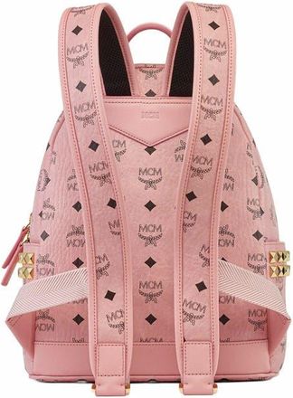 MCM Stark Side Studs Backpack in Visetos in Pink at Nordstrom