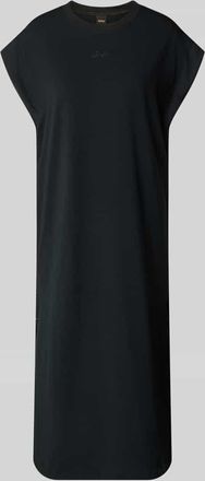 Boss Orange by Hugo Boss BOSS Orange Comfort Fit Maxi T-Shirtkleid in Black, Gr&ouml;&szlig;e XL