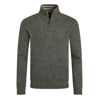 Weird Fish Heren Helmsdale Eco Half-Zip Trui (Lichte Denim)