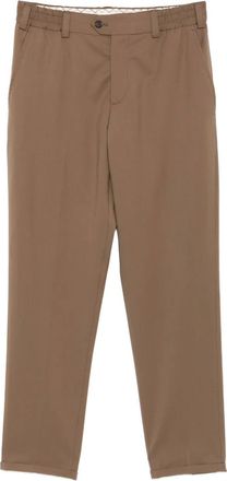 Pantaloni Torino Broek met elastische tailleband - Bruin