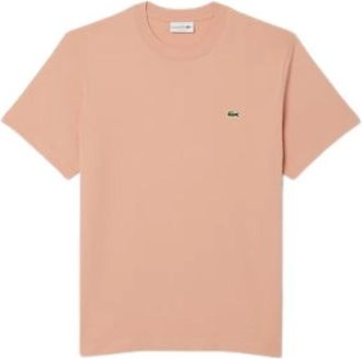 Lacoste T-shirt met klein logo - Heren - T-shirts - Beige - 2XL - Tops