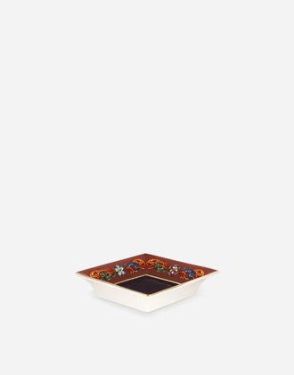Dolce & Gabbana Porcelain Trinket Tray - Storage Trays Multicolor Onesize
