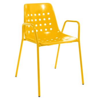 Schubiger M&ouml;bel Gartenstuhl Bermuda mit Armlehne Rundrohr