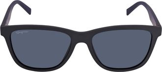 Ferragamo Blue Rectangular Mens Sunglasses SF998S 002 57