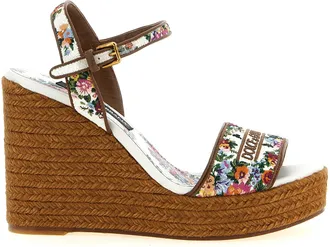 Dolce & Gabbana Multicolor Polyamide Wedge Womens Sandals