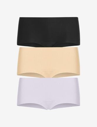 Commando Butter Hipster 3-Pack in Black/periwinkle Haze/beige at Nordstrom, Size X-Large