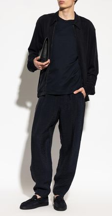 Giorgio Armani Jacket With Collar, Mens, Black