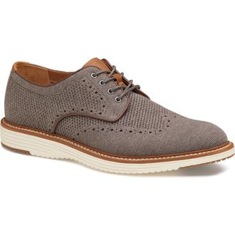 Johnston & Murphy Upton Knit Wingtip in Gray at Nordstrom Rack, Size 10.5