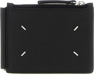 Maison Margiela Moneyclip Portemonnee - Heren - Portefeuilles - Zwart - ONE Size - Leer - Accessoires