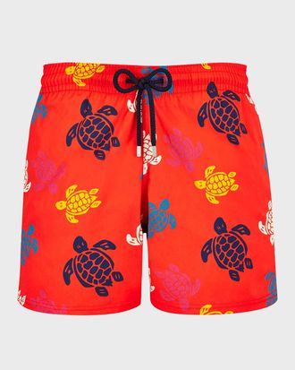 Vilebrequin Men & apos;s Ronde des Tortues Multicolor Swim Trunks
