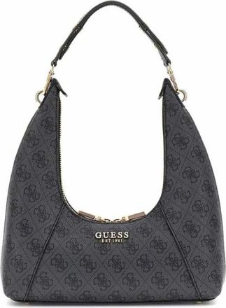 Guess Tassen, Dames, Zwart, ONE Size, Calista Schoudertas met Ritssluiting Boven