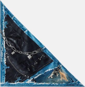 Acne Studios Trompe-loeil silk scarf