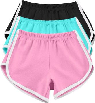 Generic Womens Gym Shorts 3 Pack - Womens Sports Shorts Loose Fit - Baggy Sweatpants Summer Clothes Casualshorts Summer Linenshorts Coords Femboy Clothing Lad