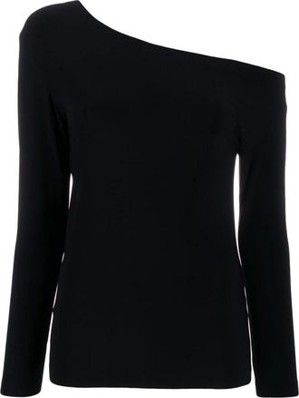 Norma Kamali Off-shoulder Black T-shirts and Polos