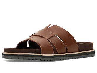 Kenneth Cole Calen Mens Sandals Dark Natural : 10 M, Faux Leather