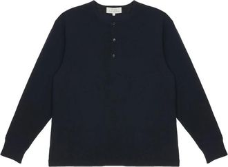 STUDIO NICHOLSON Henley Long-sleeve T-shirt
