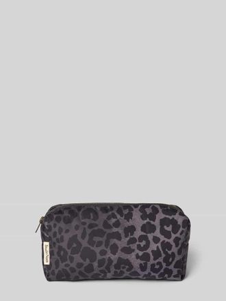 Studio Noos Kosmetiktasche mit Label-Patch Modell Antra in Anthrazit, Gr&ouml;&szlig;e 1