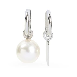 Balenciaga Earrings, female, Gray, Size: ONE SIZE Malibu Pearl Earrings
